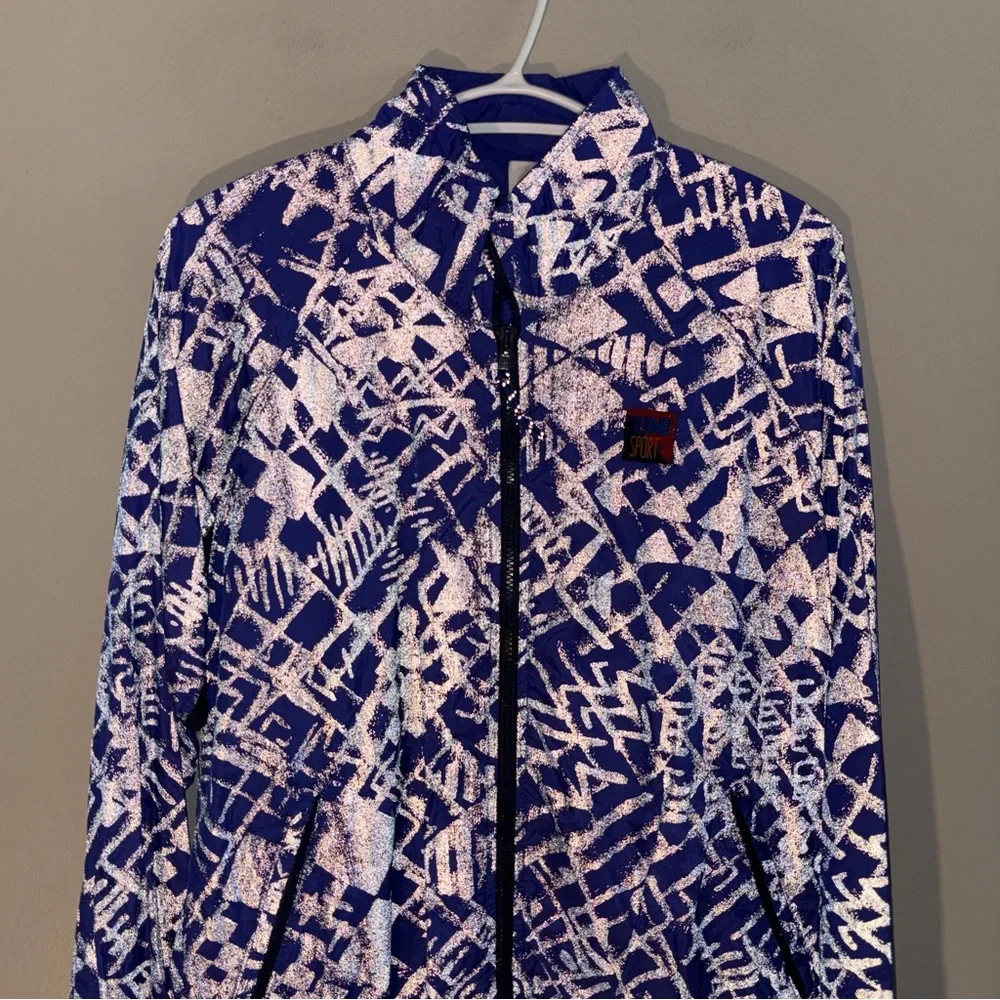 Vintage InSport High-Visibility Blue Reflective Running Jacket – Size Medium EUC - Picture 4 of 14